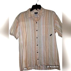 Patagonia Mens M Casual Shirt Multicolor Everyday Stripe Short Sleeve Button Up